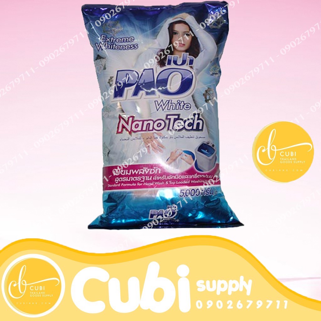 Bột giặt PAO NanoTech Thái Lan - 5Kg