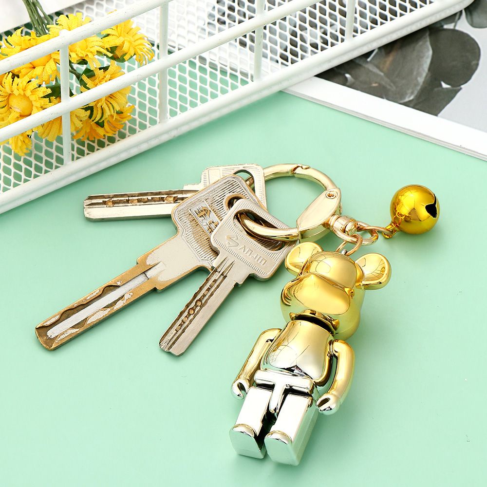 Móc Khóa Nhựa Hình Chú Gấu Hoạt Hình Dễ Thương DIY