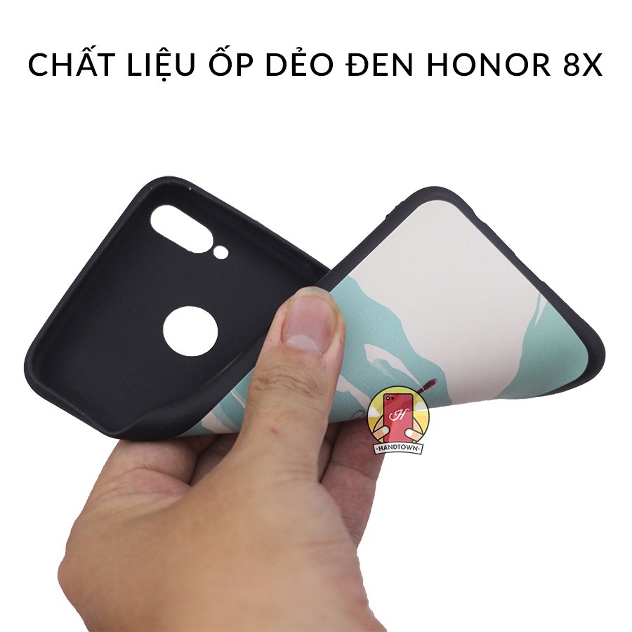 Ốp lưng Honor 8X dẻo trong suốt in hình Phần A