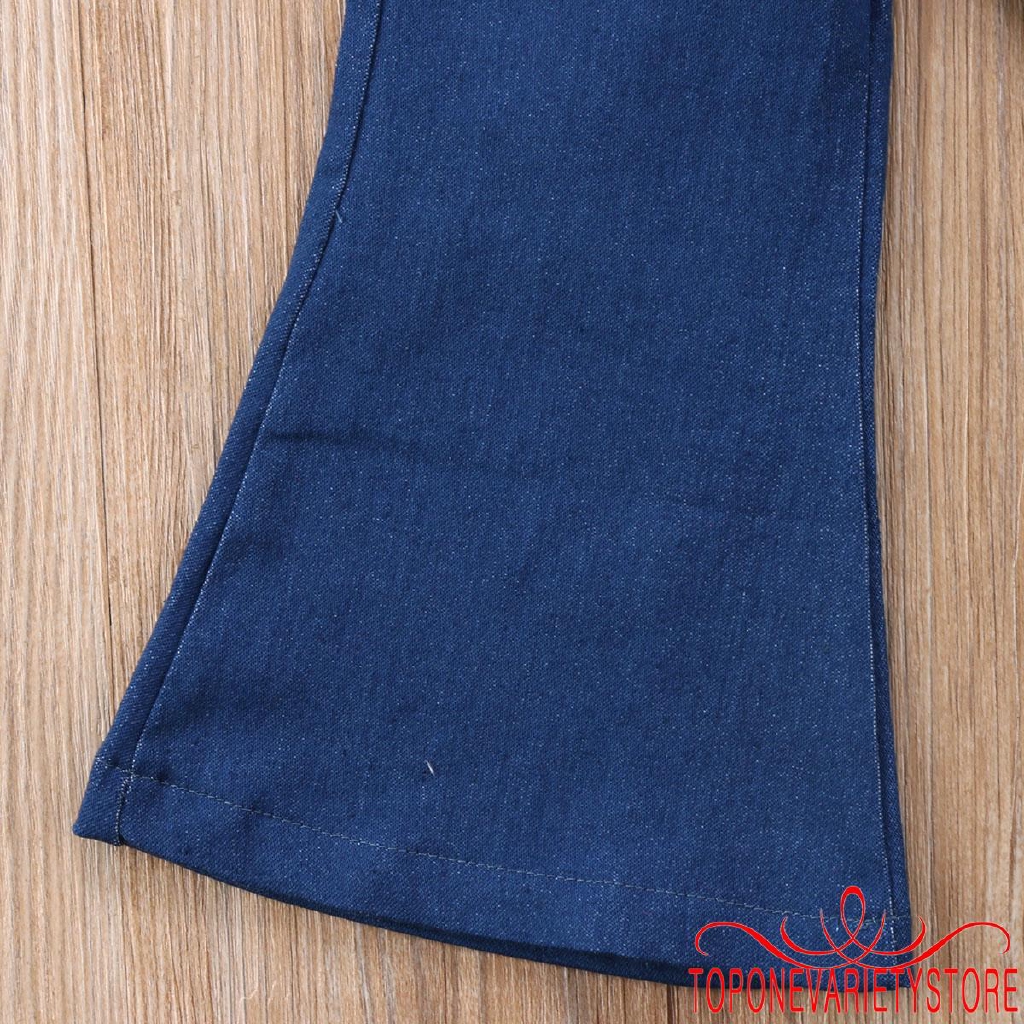 Quần yếm denim thời trang cho bé gái