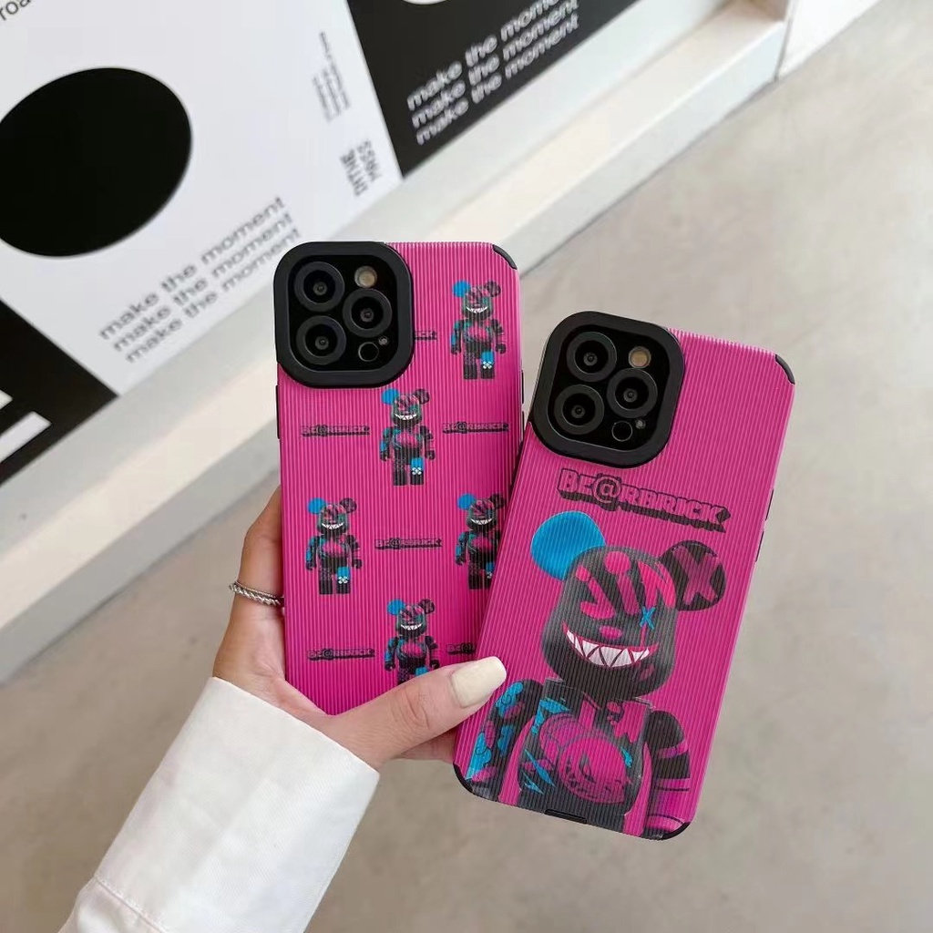 Sang Trọng Ốp Điện Thoại Da In Hình Gấu Cho iphone 13 Pro Max i13 13pro 11ProMax i11 iX Xs XR Xs Max 7plus 8plus 12Pro 12 Pro Max