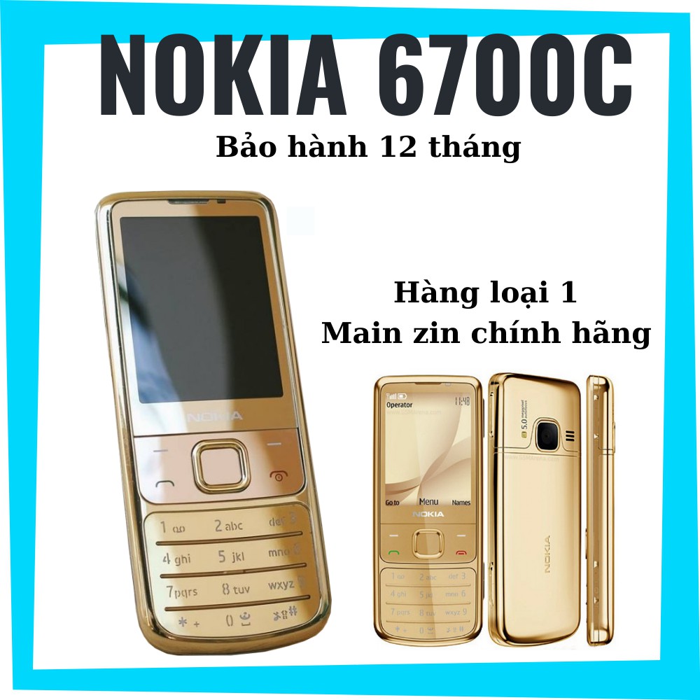 Điện thoại Nokia 6700 Gold chính, hãng bao đẹp - Bảo hành 12 tháng