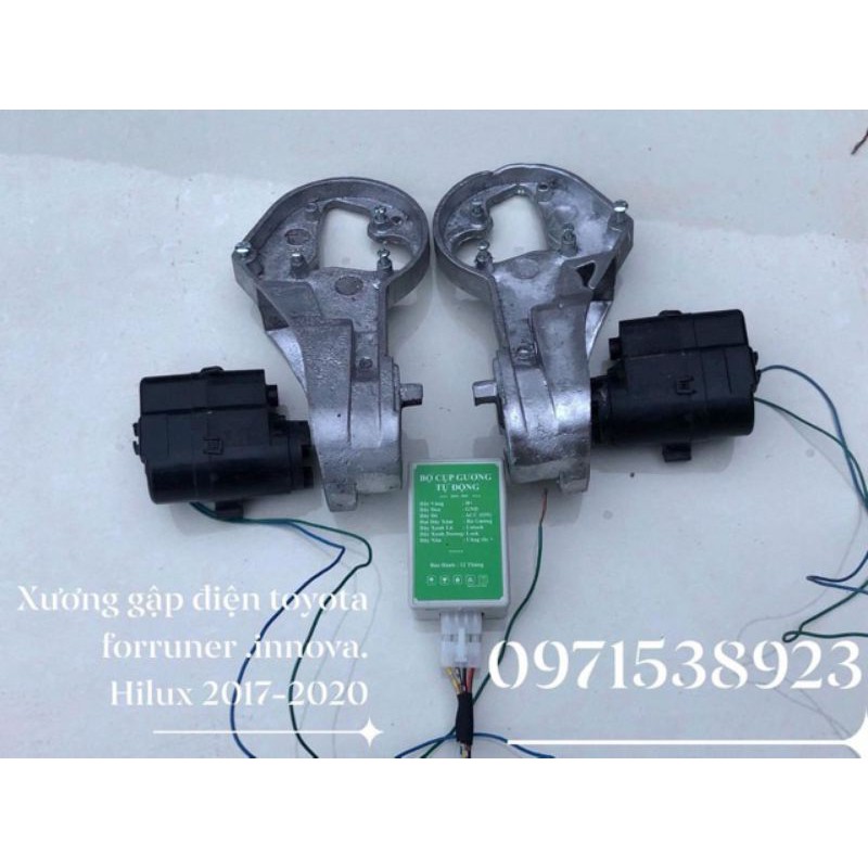 Trọn bộ gập gương tự động cho toyota innova, fortuner, hilux 2017-2020