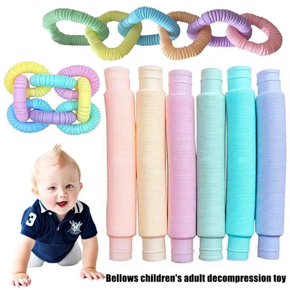 Đồ Chơi Nắn Bóp Giảm Căng Thẳng Hình Ống Nước Dạ Quang