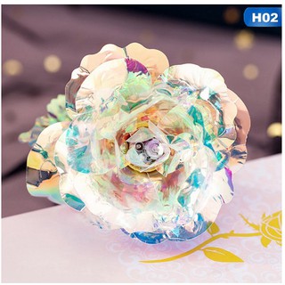 Hoa hồng 3D mạ vàng Love