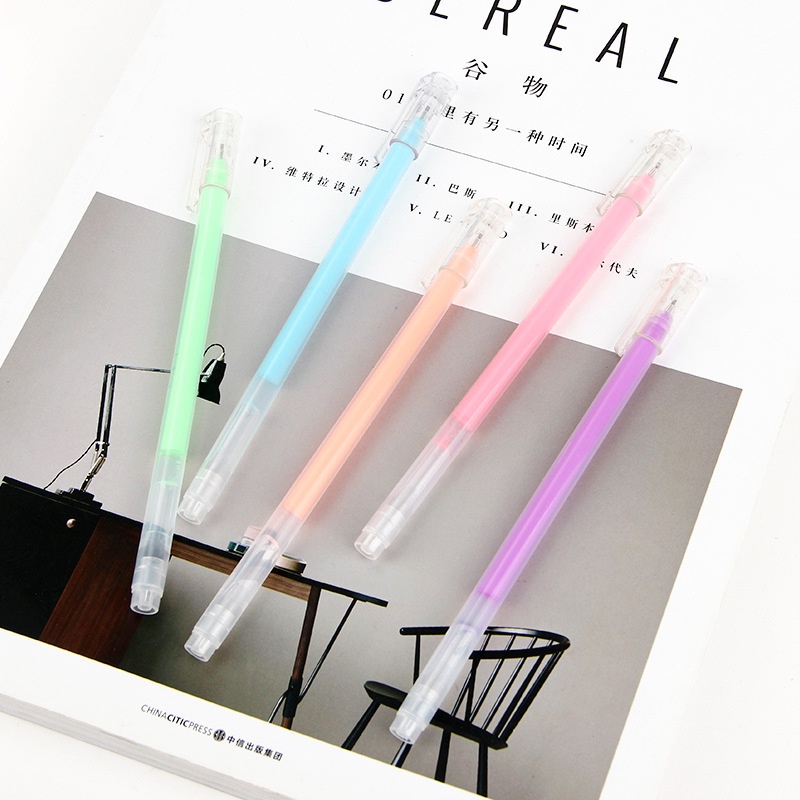 1 Bút Gel Đánh Dấu Màu Sắc Pastel Xinh Xắn Có Sức Chứa Lớn Tiện Dụng Cho Học Sinh/ Văn Phòng/ Trường Học