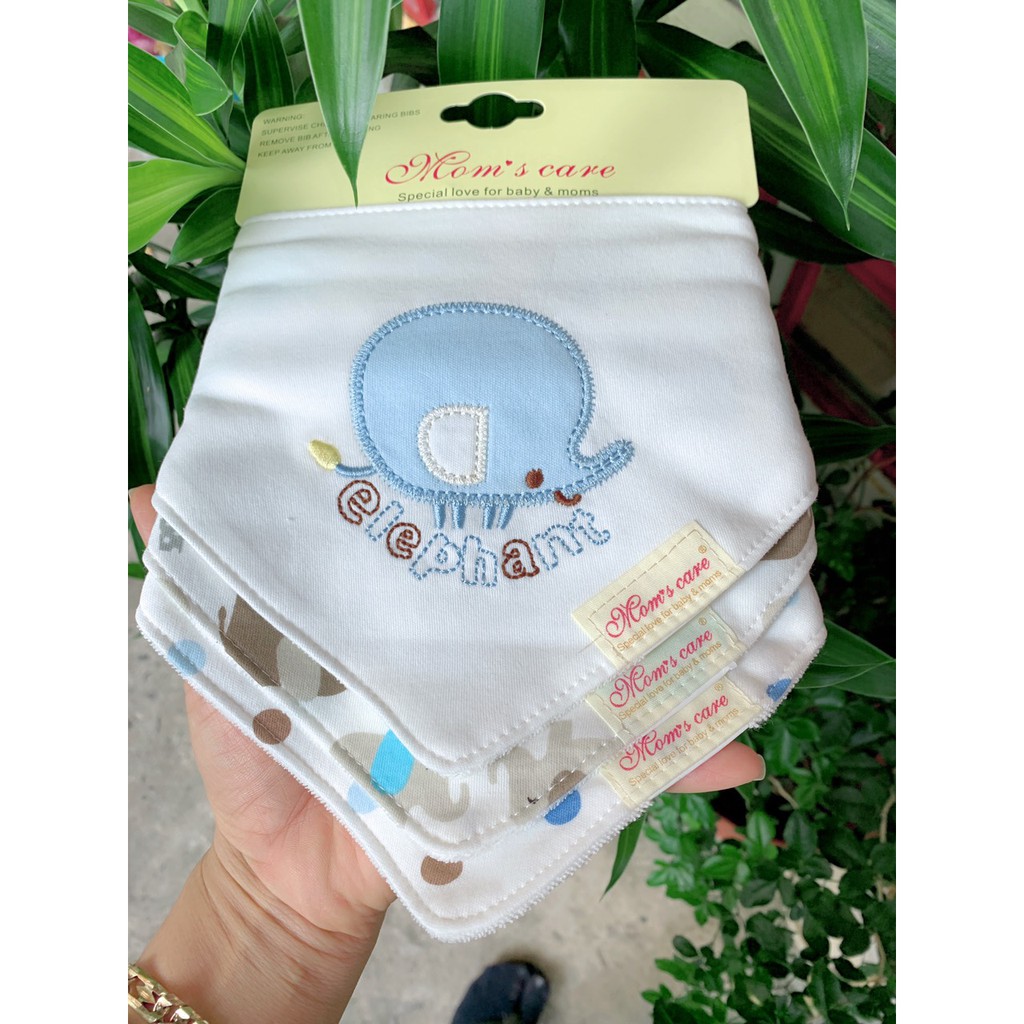 Set 3 Yếm Cổ Cho Bé Loại đẹp, Set Yếm Momcare