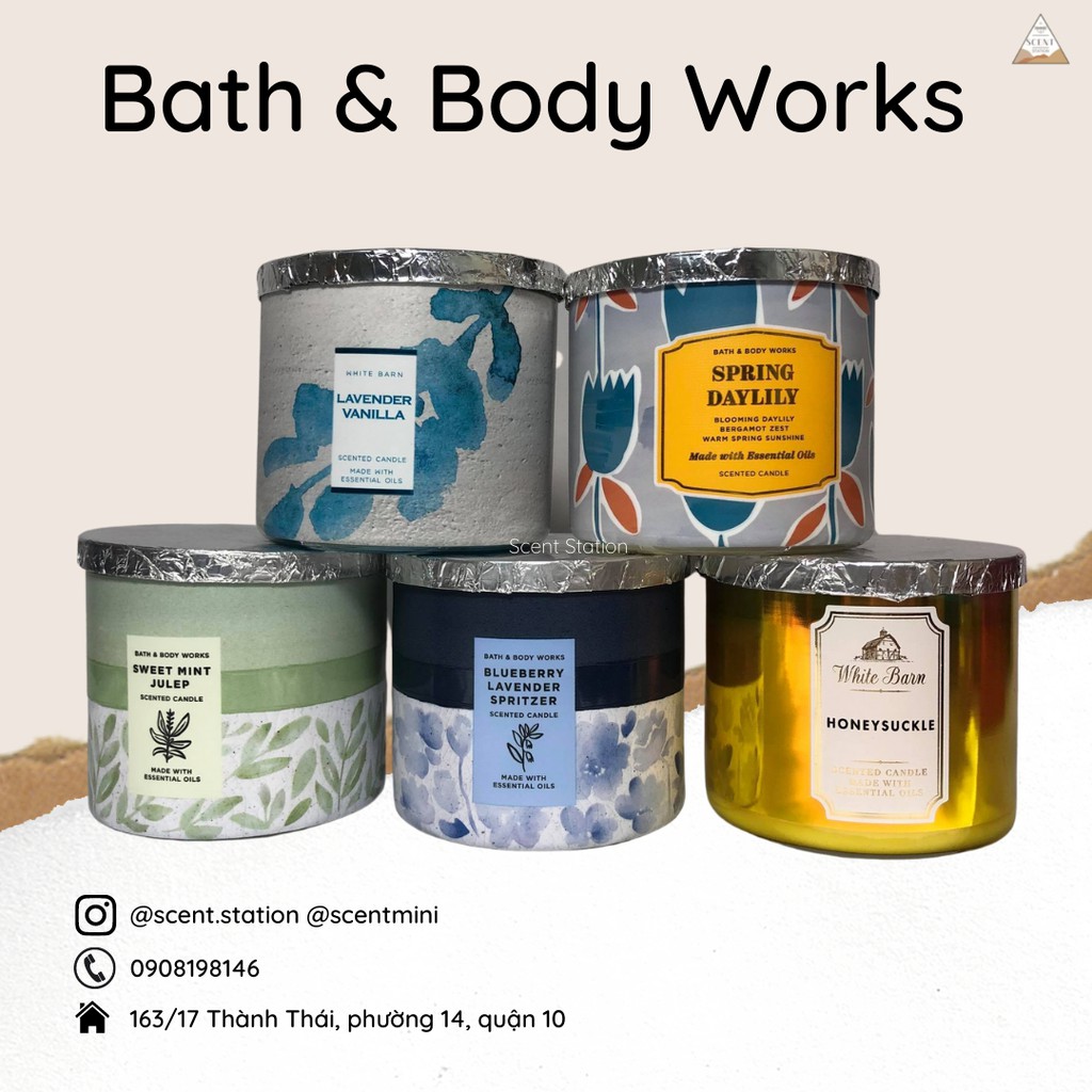 Nến thơm 3 bấc Bath &amp; Body Works 411g