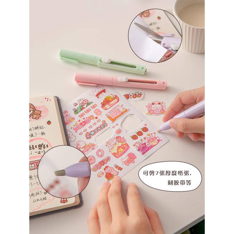 Kéo Cắt Giấy Mini Đa Năng Có Thể Gấp Gọn Tiện Dụng