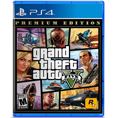 Đĩa Game PS4 GTA Grand Theft Auto V - Premium Online Edition Hệ US - Playstation 4