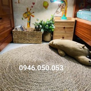 Thảm cói tròn size đại 1m8, 2m