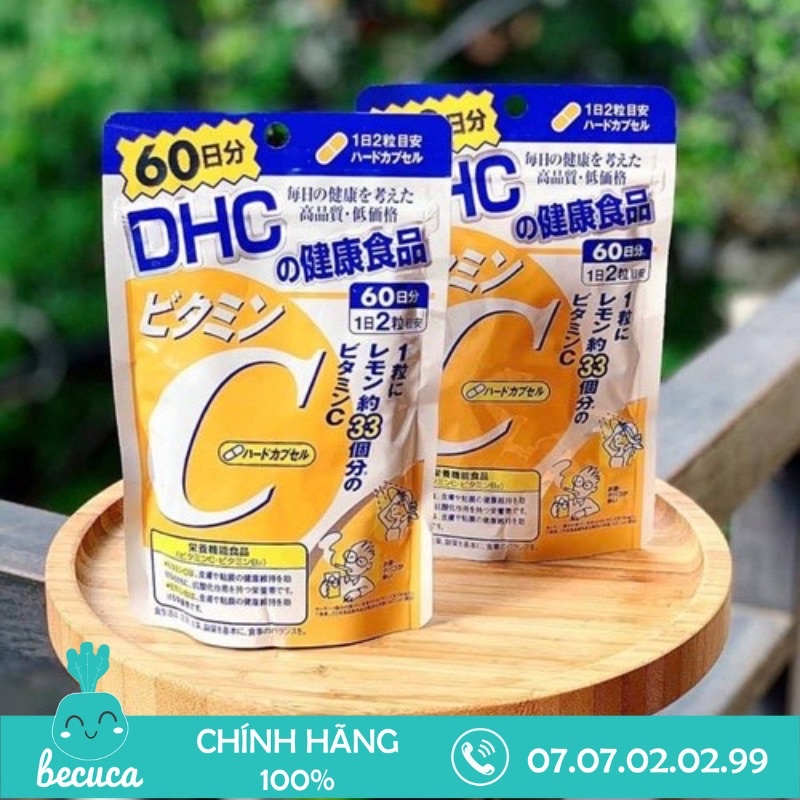 [MẪU MỚI] Viên Uống Trắng Da Ngừa Lão Hoá DHC Vitamin C 120 Viên 60 Ngày