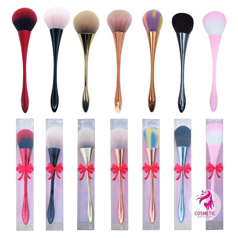 Cọ Tán Phấn Cán Dài Cosmetic Brush Thắt Nơ Có Hộp Siêu Xinh P256