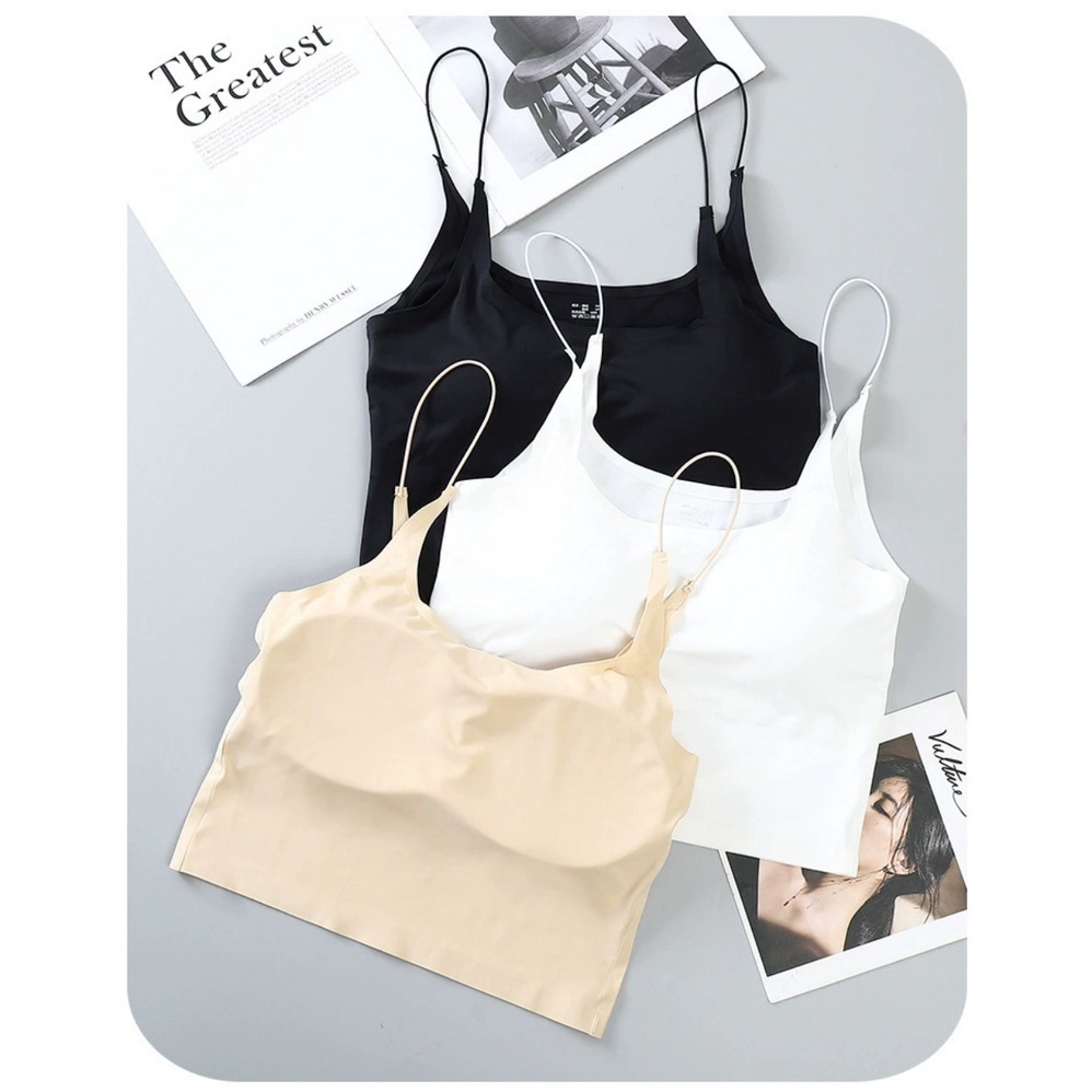 Áo 2 dây đơn mảnh chất su cực đẹp có đệm ngực, dáng croptop thời trang Havana FLA71