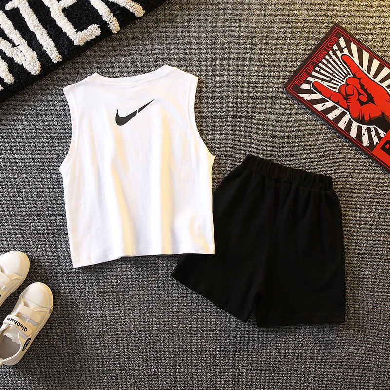 Set Áo Thun Ba Lỗ Và Quần Short Thời Trang Mùa Hè 2022 Phong Cách Hàn Quốc Mới Cho Bé Trai