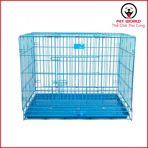 Chuồng Chó, Mèo Gấp Gọn Sơn Tĩnh Điện Xuất khẩu ( dài 76, rộng 50, cao 57 cm)