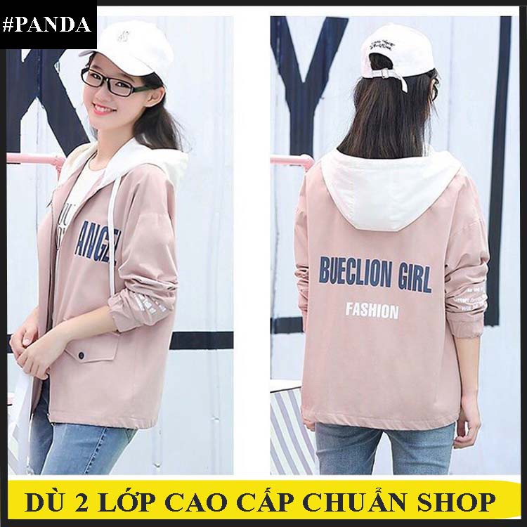 Áo khoác dù nữ 2 lớp form rộng phối nhiều màu cá tính, chất lượng cao TN09, Mua Ngay