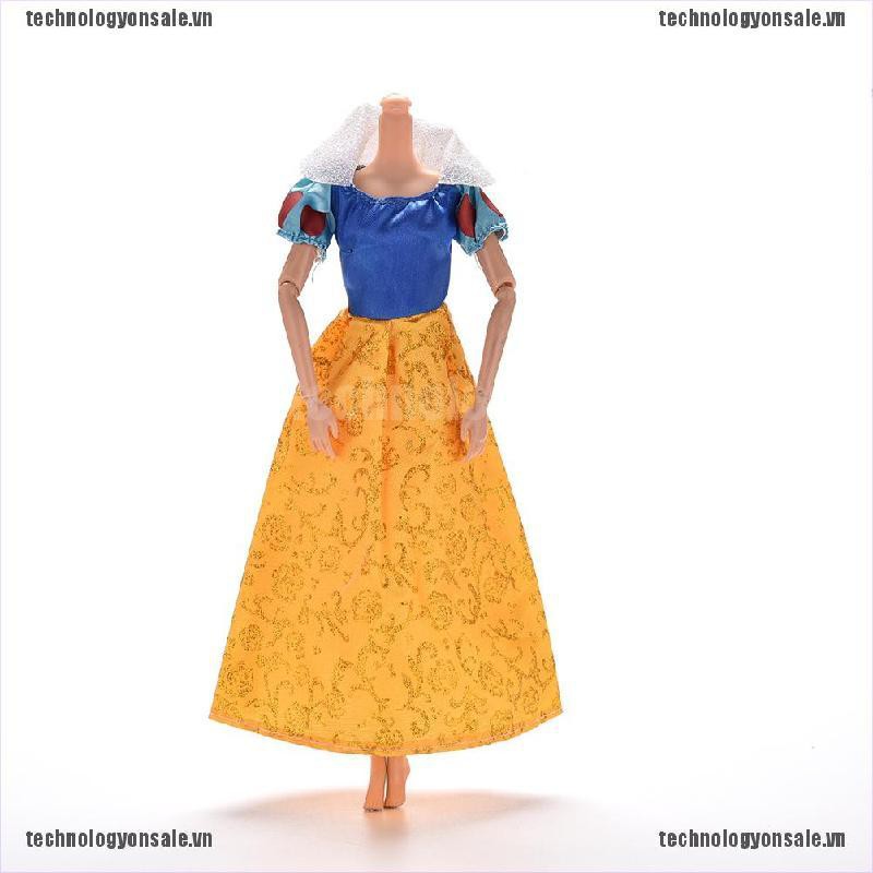 [😎😎Tech] 1 Pcs Party Grown Doll’s Dress For Snow White Barbies 11" Dolls [VN]