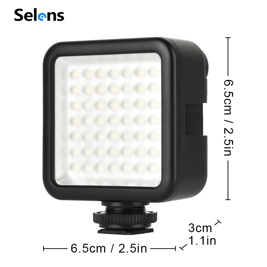 Bộ sản phẩm gồm đèn 49Led và bảng Tán Ánh Sáng kèm chân Tripod Selens Dùng Chụp Tĩnh Vật