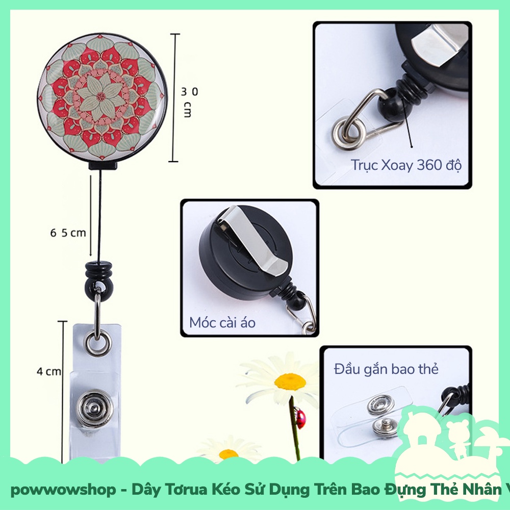[Sẵn VN - Hỏa Tốc] Phụ Kiện Tơrua Dây Kéo Sử Dụng Để Gắn Cho Bao Thẻ Nhân Viên Phong Cách Hoạ Tiết Cổ Điển