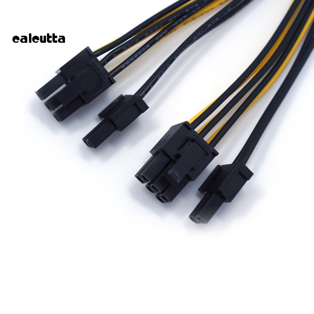 ✡DP✡22cm CPU 8Pin to Dual 6+2Pin Graphics Card Power Supply Adapter Converter Cable