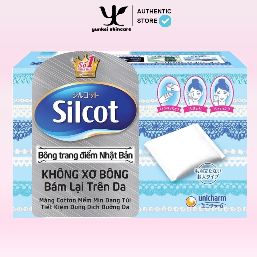 Bông tẩy trang Silcot mềm mịn 82 miếng/hộp