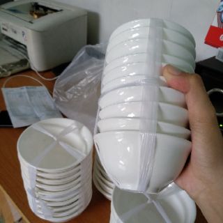 10 CHÉN ĐỰNG NƯỚC CHẮM SỨ TRẮNG