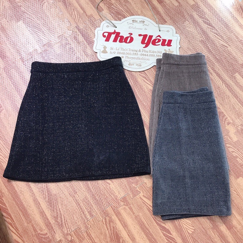 chân váy dạ kim sa dáng chữ A hàng QC | BigBuy360 - bigbuy360.vn