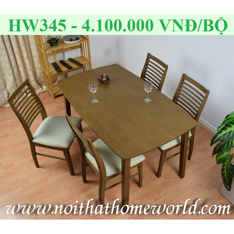 Bộ bàn ăn 4 ghế Chonoithat HW345