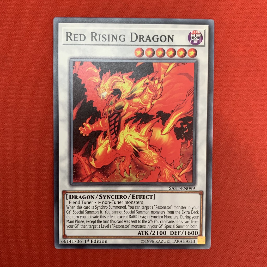 EN]Thẻ Bài Yugioh Chính Hãng] Red Rising Dragon