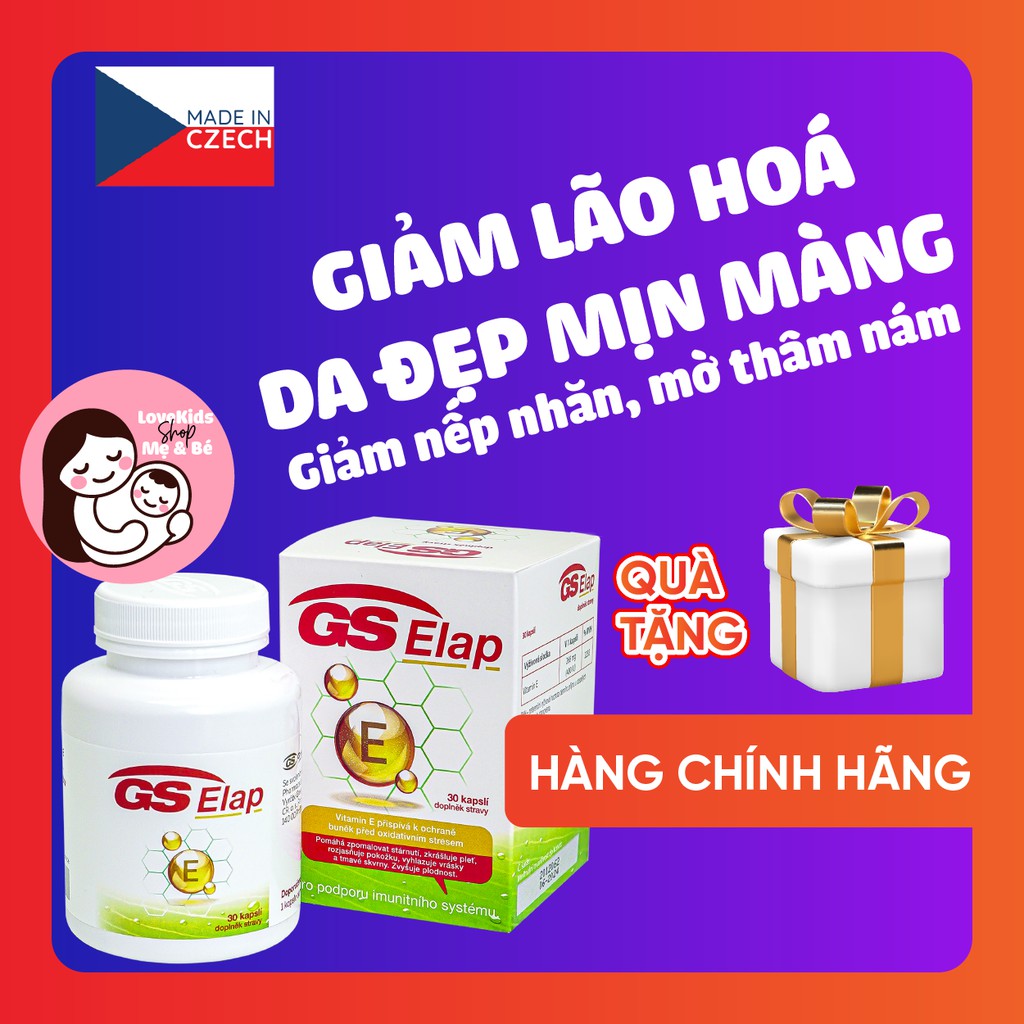GIẢM LÃO HOÁ, Da mịn mềm mại, giảm nếp nhăn, mờ thâm nám, sạm da - GS ELAP -