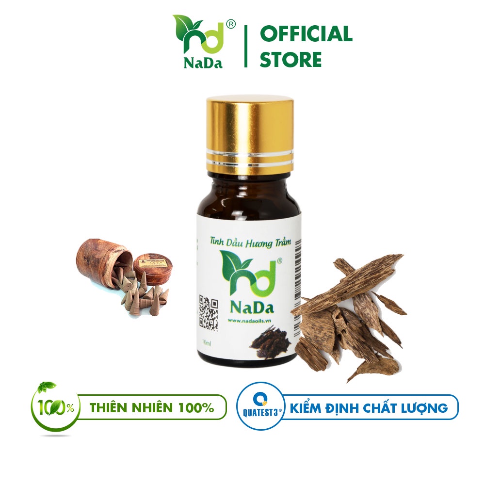 Tinh dầu Hương Trầm nguyên chất Nada | Kiểm định QT3 | Cải thiện phong thủy, hỗ trợ thiền