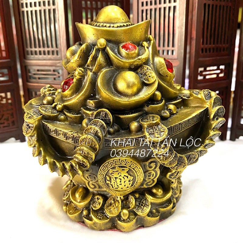Chậu tụ bảo , hũ vàng hút tài Lộc bằng đồng