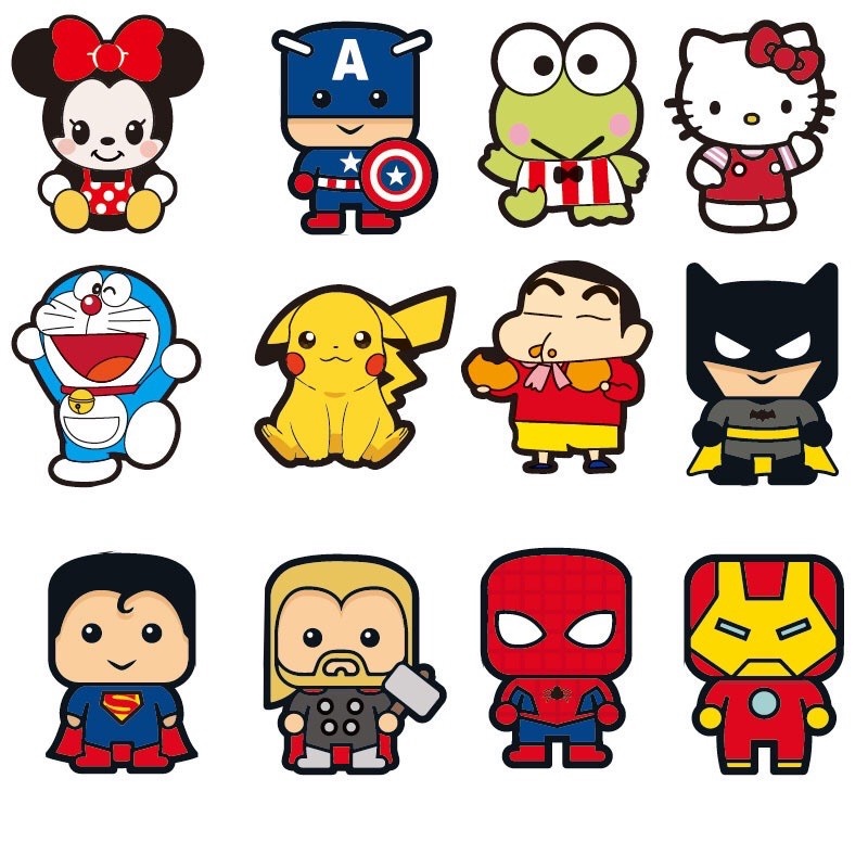 Lì Xì Thế Hệ Mới - Set 10 Túi Lì Xì Phiên Bản ChiBi Nhân Vật Hoạt Hình Thần Tượng No.101381