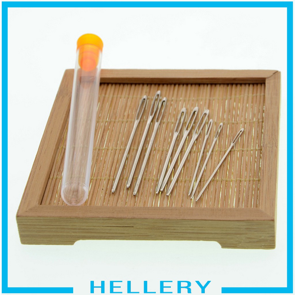 [HelleryVN] Set 9 Kim Móc Len Bằng Kim Loại Mắt To Blunt Cho Dự Án Đan Len