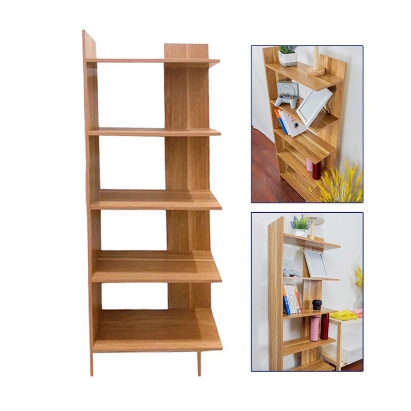 KỆ GÓC TƯƠNG 5 TẦNG BẰNG GỖ TIỆN LỢI