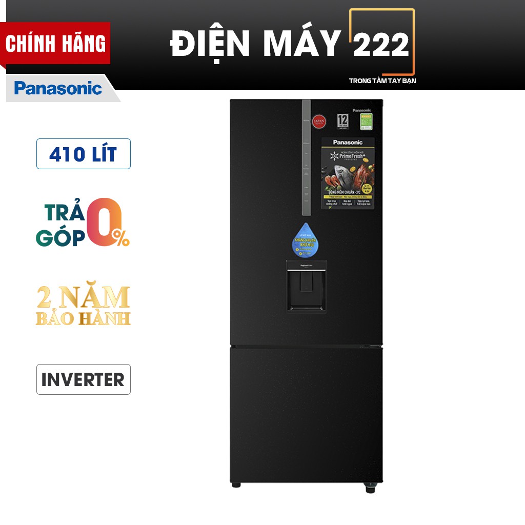 [Free ship HN] Tủ lạnh Panasonic Inverter 410 lít NR-BX460WKVN Chính hãng