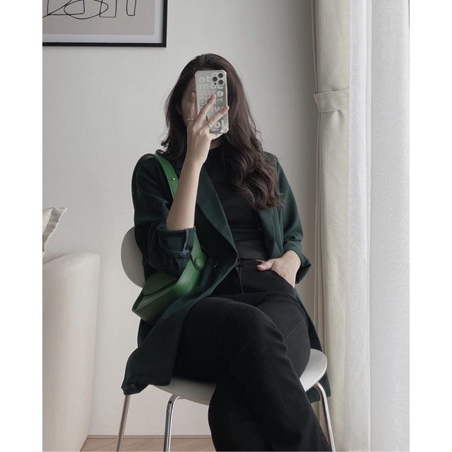 Áo Khoác Blazer Nữ 2 Lớp Tay Dài Cổ Bẻ HIMI FASHION mã H26 | BigBuy360 - bigbuy360.vn