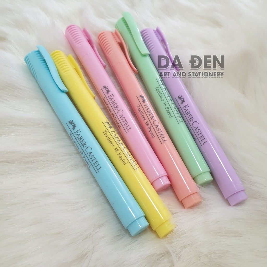 [DA ĐEN] Bút Dạ Quang Faber Castell 38 Textliner Màu Pastel