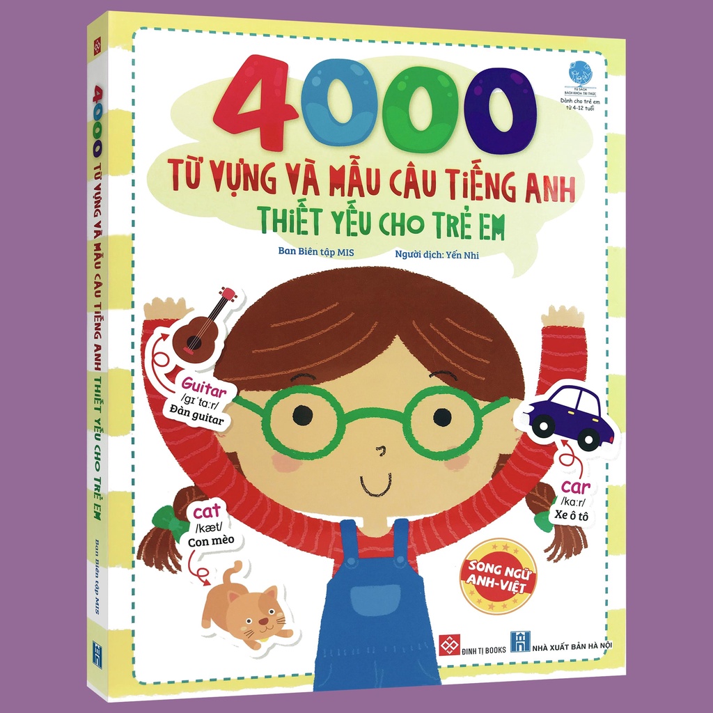 Sách 4000 từ vựng và mẫu câu tiếng Anh thiết yếu cho trẻ em