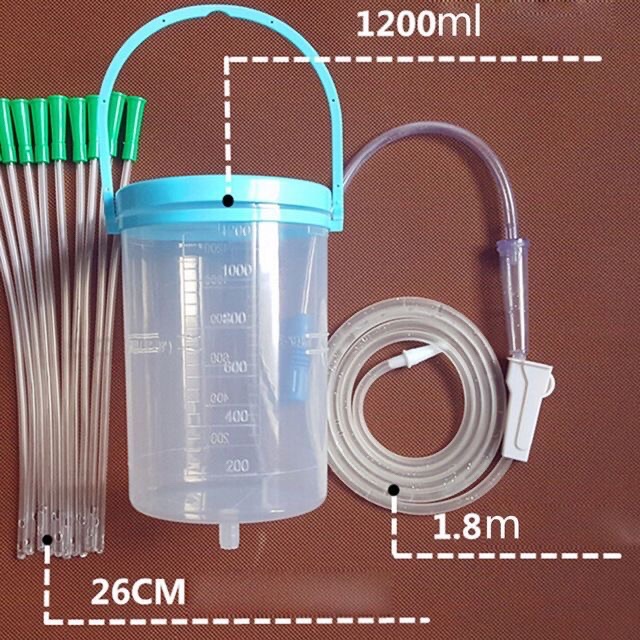 BỘ TRUYỀN ENEMA Thông Minh ( bộ xúc ruột), bình truyền enema. enema bag kit Bộ dụng cụ thải độc cà phê Enema- gerson.