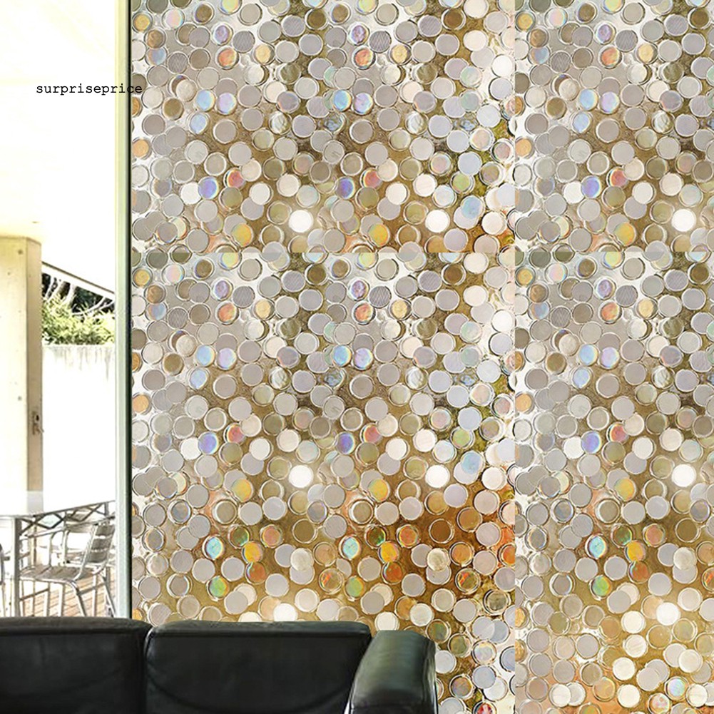 Giấy Dán Kính Trang Trí Họa Tiết Chấm Tròn Xinh Xắn