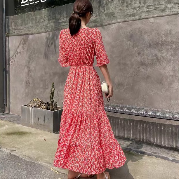 Đầm Hoa Thời Trang Mùa Hè Hàn Quốc Dành Cho Nữ