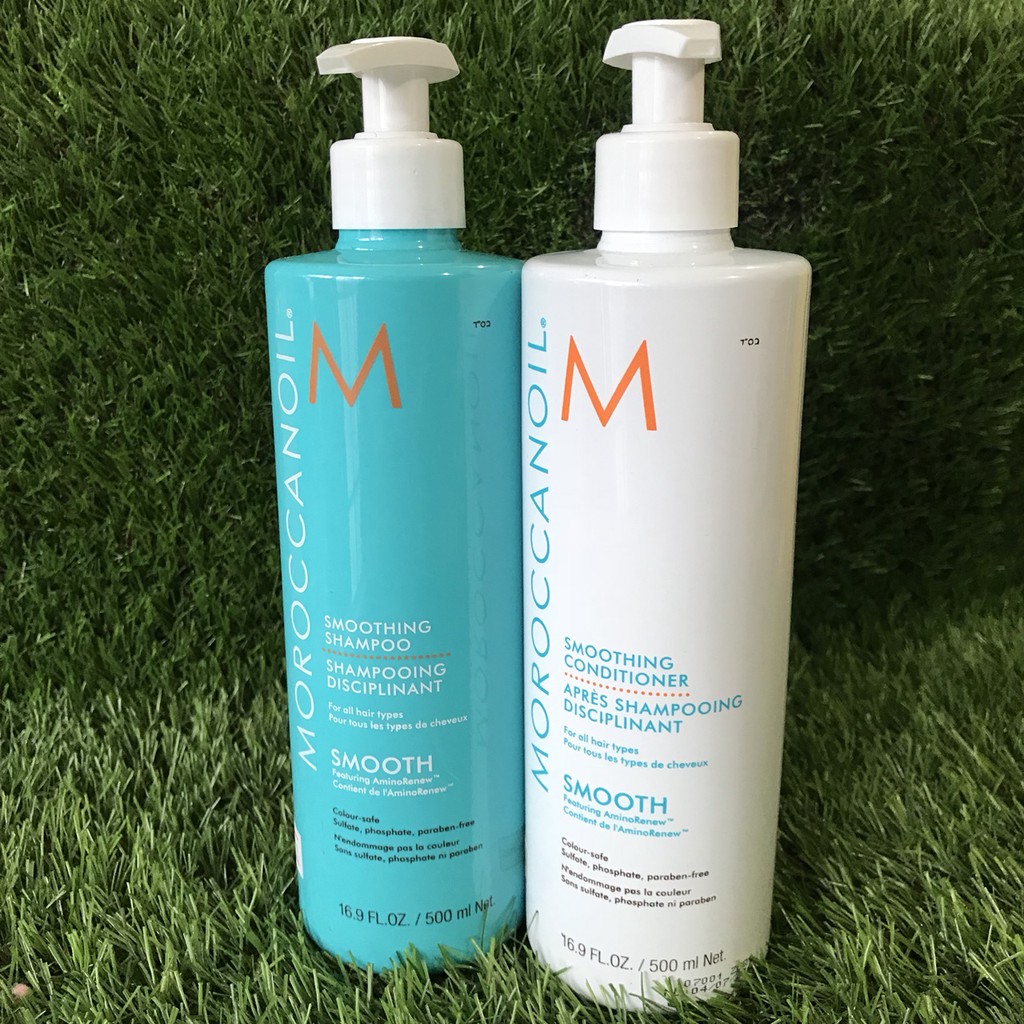 Chính hãng  Dầu gội xả suôn mượt Smooth Moroccanoil 500mlx2