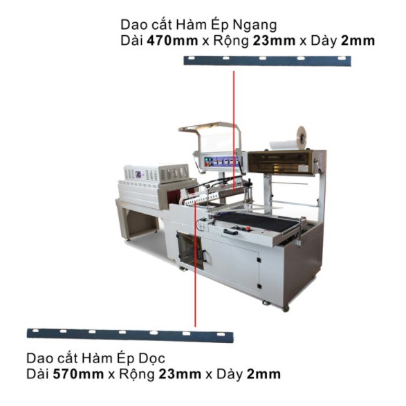 Dao cắt máy cắt rút màng co nhiệt - Propack