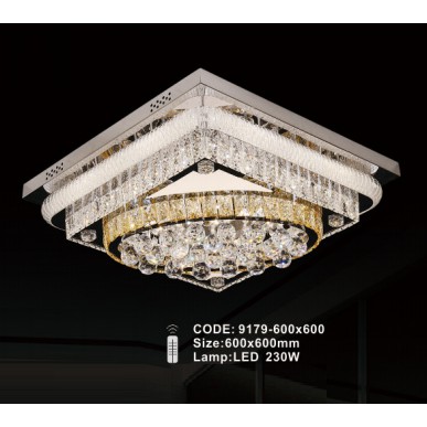 Đèn Ốp Trần Phòng Khách Hiện Đại Thiết Kế Sang Trọng Với Những Viên Pha Lê Cao Cấp Bảo hành 24 Tháng Lỗi 1 đèn lắp sẵn
