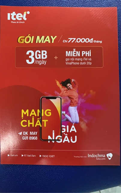 💥  Sim itel 4G  đầu số 08 dung lượng khủng