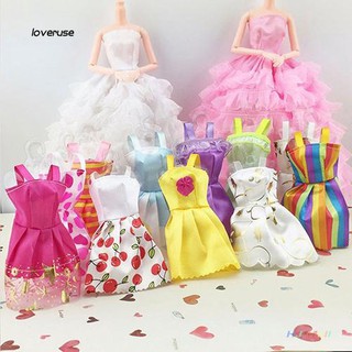 Bộ 10 đầm thời trang xinh xắn cho búp bê