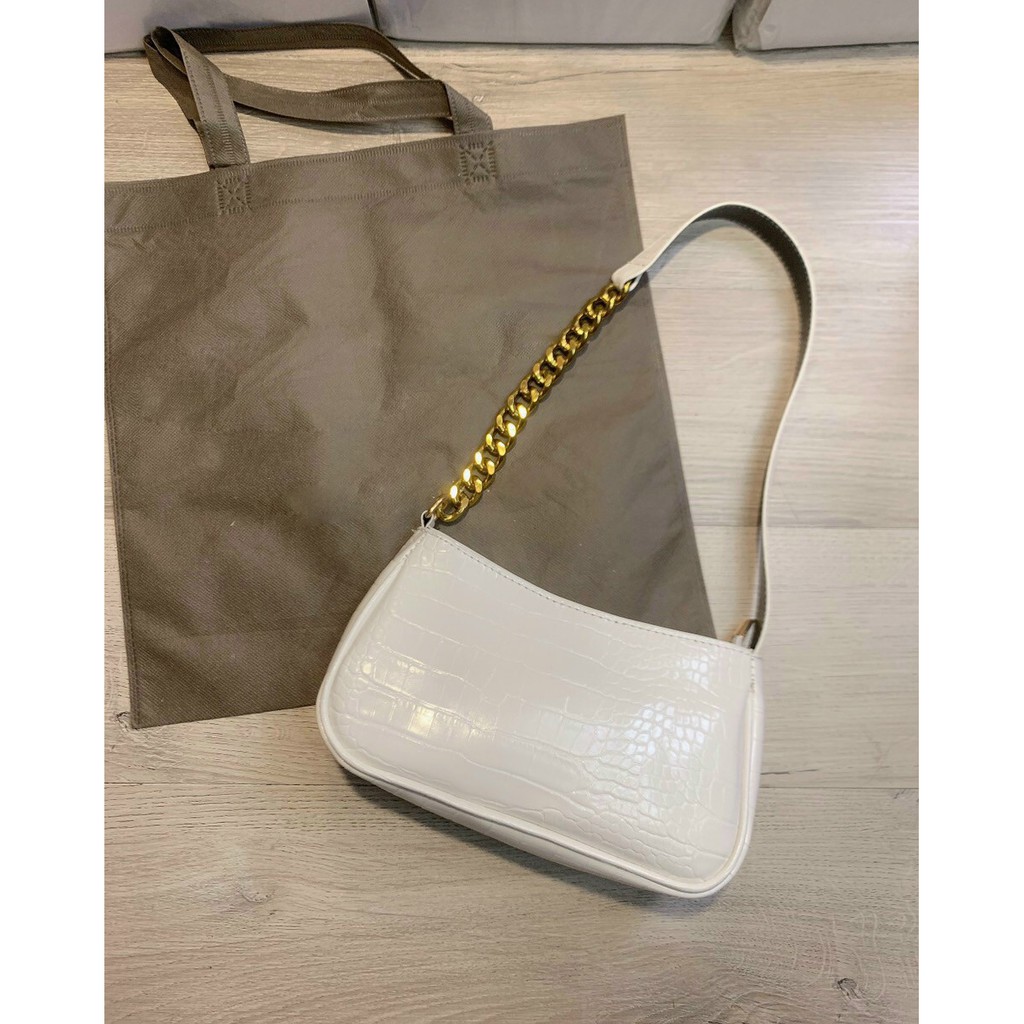 [Mã FAMAYWA2 giảm 10K đơn 50K] Túi Đeo Chéo Nữ Kẹp Nách Dây Xích Kim Loại - Da Vân Rắn Hottrend 2021 (kèm dây đeo vai) | BigBuy360 - bigbuy360.vn