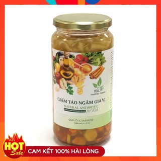 Giấm táo ngâm gia vị 1000ml| Viethealthy| Việt healthy